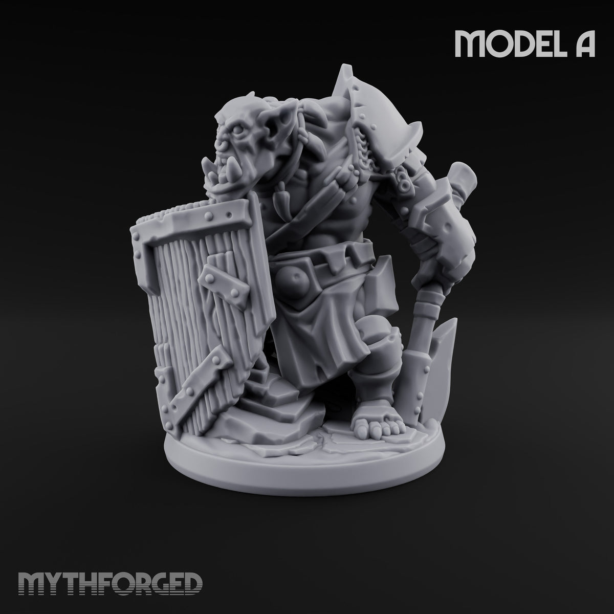 Too Mean for Distance Orc Melee Warriors — A · Axe and Spike Glove · Standard