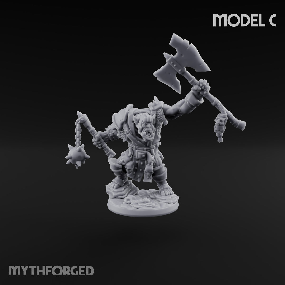 Too Mean for Distance Orc Melee Warrior C — Axe and Ball and Chain · Standard