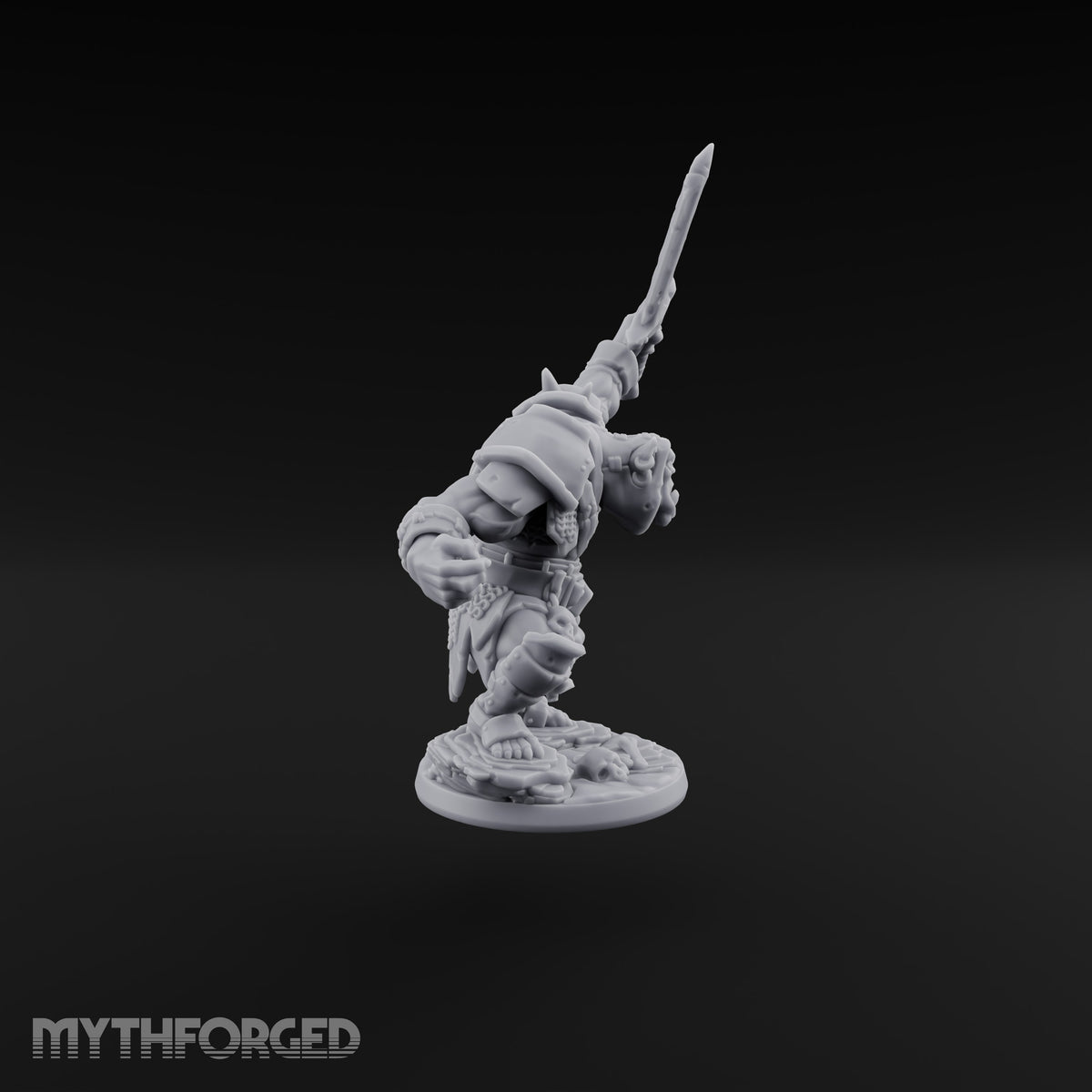 Too Mean for Distance Orc Melee Warrior C — Sword and Fist · Hooded