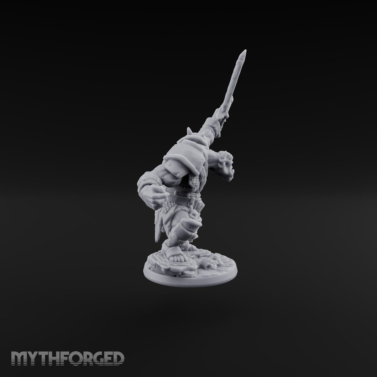 Too Mean for Distance Orc Melee Warrior C — Sword and Fist · Naked