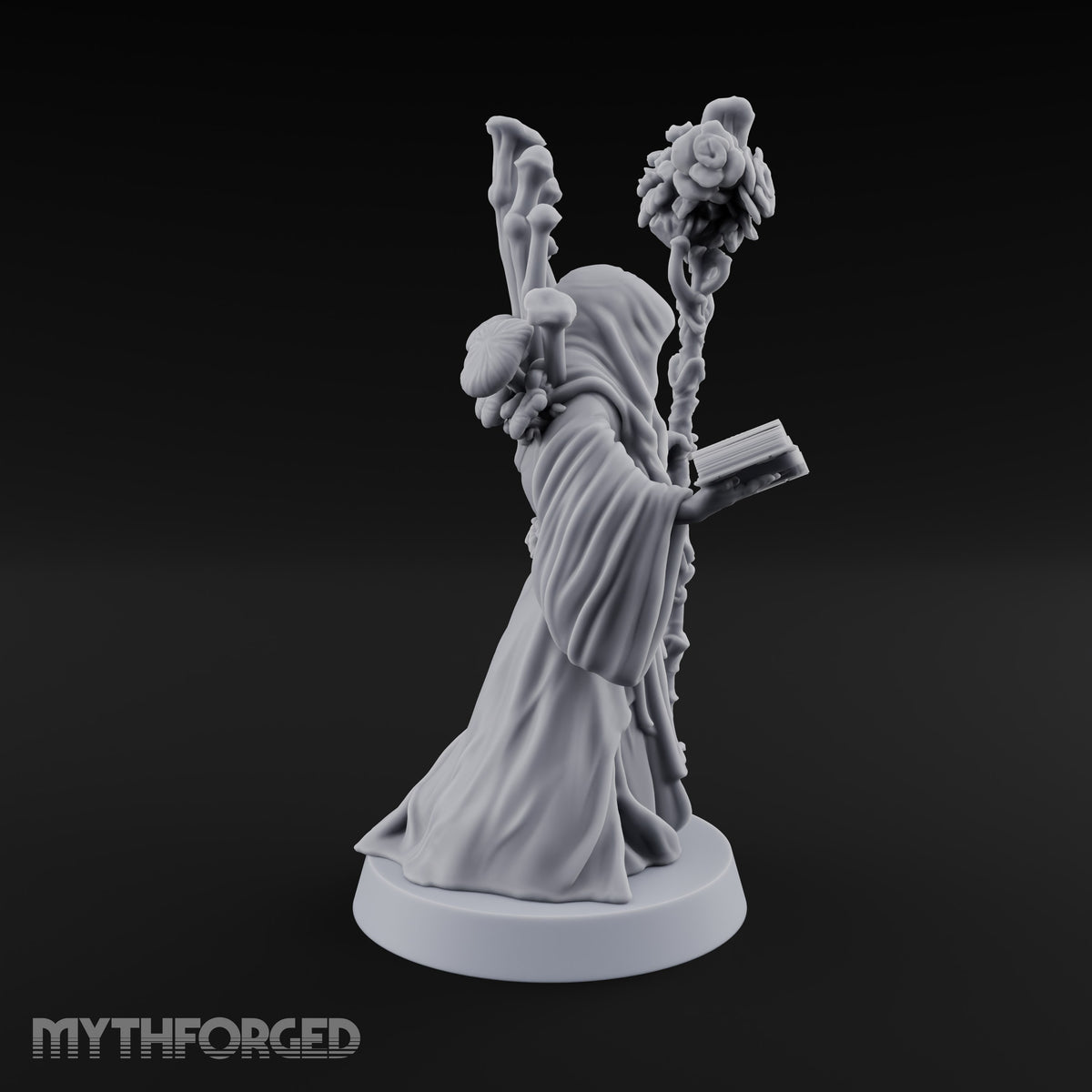 Page Turned, Petals Open Human Fungal Druid