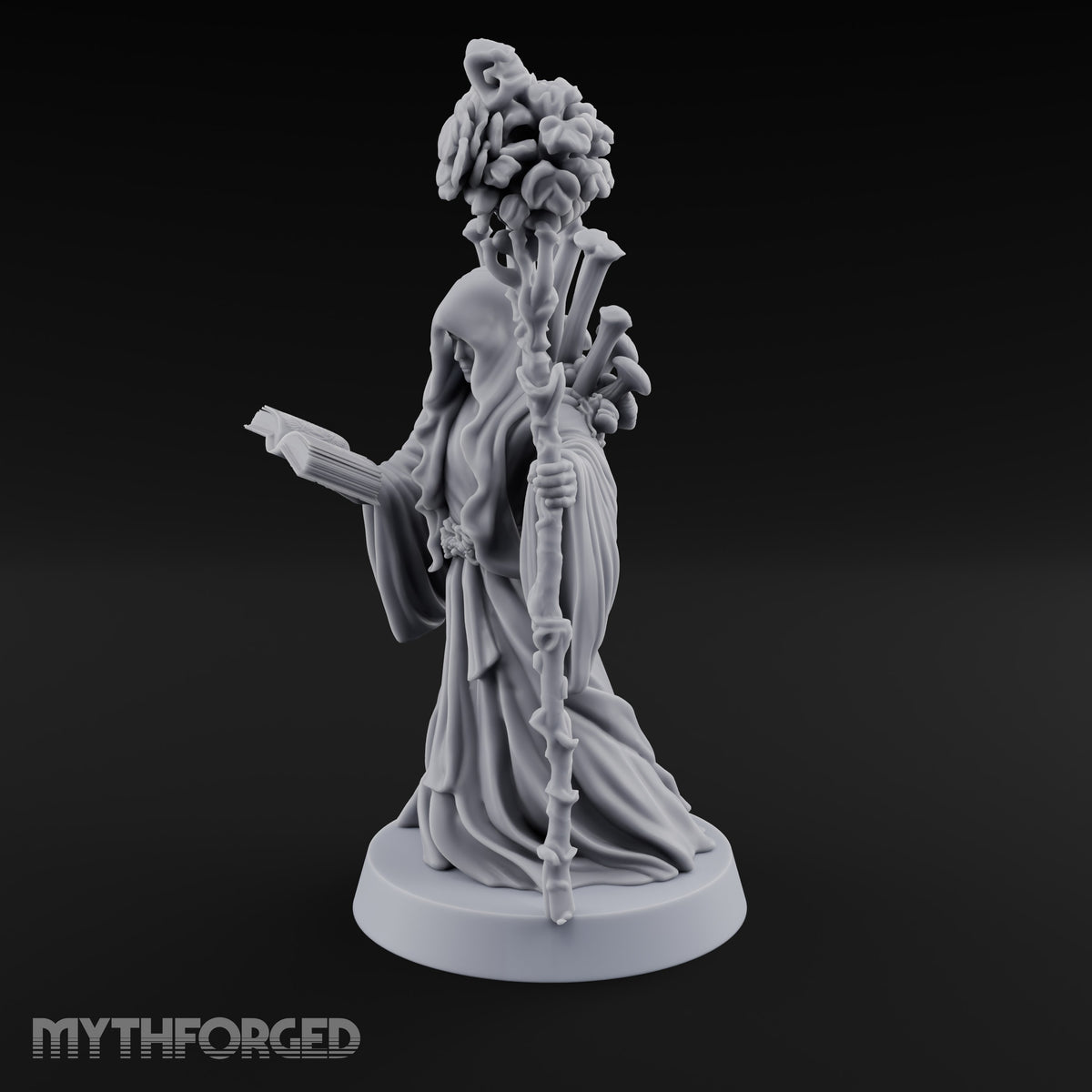 Page Turned, Petals Open Human Fungal Druid