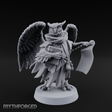 Scrolls Clutching Aarakocra Wizard Miniature for Dungeons and Dragons, Pathfinder or other TTRPGs