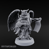 Scrolls Clutching Aarakocra Wizard Miniature for Dungeons and Dragons, Pathfinder or other TTRPGs