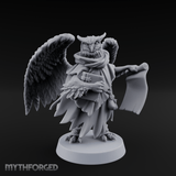Scrolls Clutching Aarakocra Wizard Miniature for Dungeons and Dragons, Pathfinder or other TTRPGs