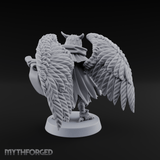 Scrolls Clutching Aarakocra Wizard Miniature for Dungeons and Dragons, Pathfinder or other TTRPGs