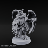 Scrolls Clutching Aarakocra Wizard Miniature for Dungeons and Dragons, Pathfinder or other TTRPGs