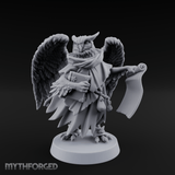Scrolls Clutching Aarakocra Wizard Miniature for Dungeons and Dragons, Pathfinder or other TTRPGs