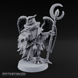 Scrolls Clutching Aarakocra Wizard Miniature for Dungeons and Dragons, Pathfinder or other TTRPGs