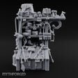 Pack-Hung Blade-Scattered Adventurer's Supply Shelf Miniature for Dungeons and Dragons, Pathfinder or other TTRPGs