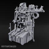 Pack-Hung Blade-Scattered Adventurer's Supply Shelf Miniature for Dungeons and Dragons, Pathfinder or other TTRPGs