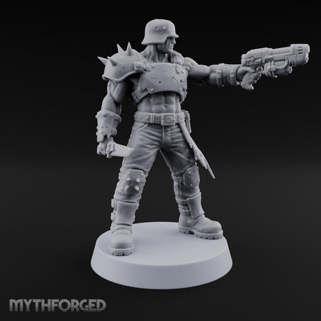 Hard to Follow Human Raider Pack Leader B — Plasma Pistol & Combat Knife