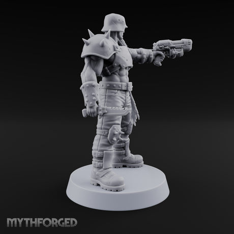 Hard to Follow Human Raider Pack Leaders — B · Plasma Pistol & Combat Knife + Combat Knife