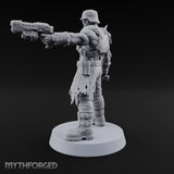 Hard to Follow Human Raider Pack Leader B — Plasma Pistol & Combat Knife