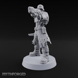 Hard to Follow Human Raider Pack Leader B — Plasma Pistol & Combat Knife