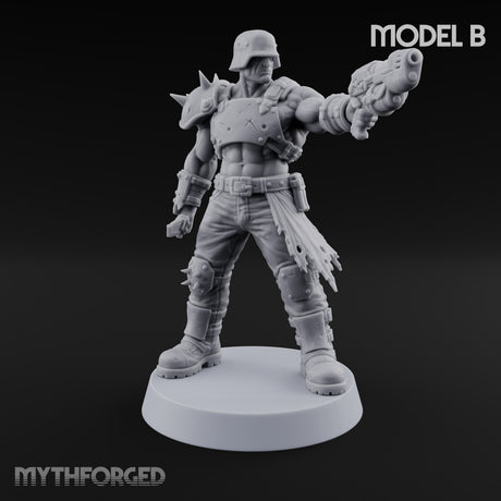 Hard to Follow Human Raider Pack Leaders — B · Plasma Pistol & Combat Knife + Combat Knife