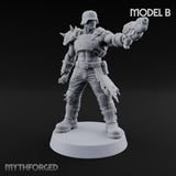 Hard to Follow Human Raider Pack Leader B — Plasma Pistol & Combat Knife