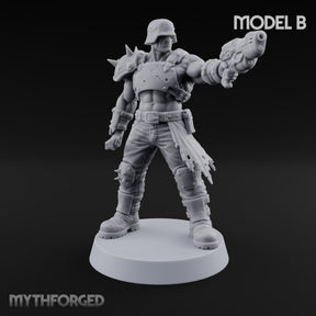 Hard to Follow Human Raider Pack Leader B — Plasma Pistol & Combat Knife