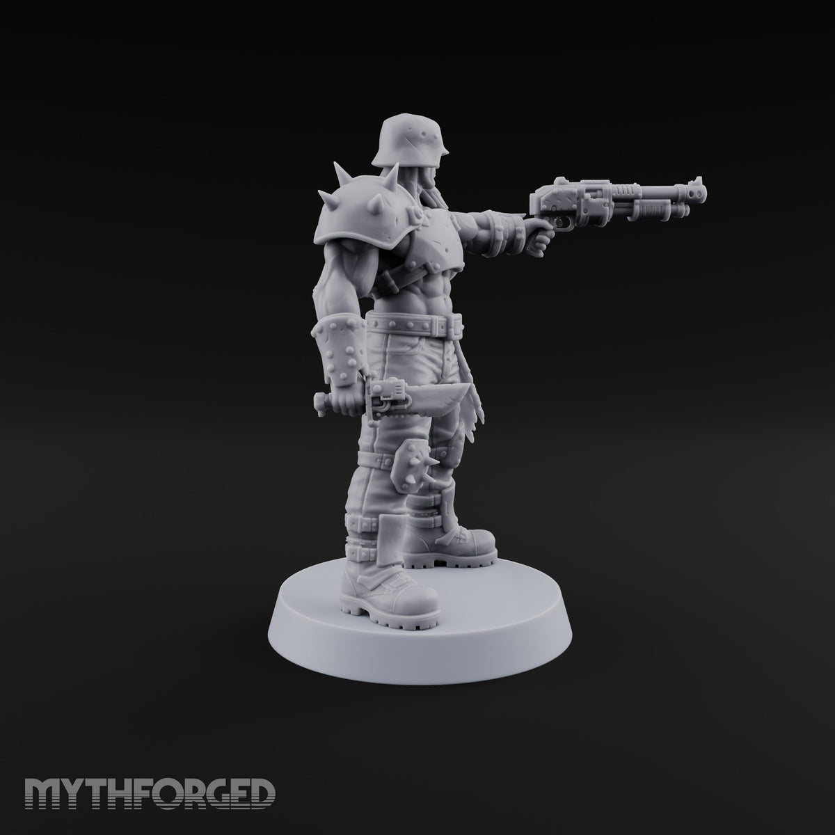 Hard to Follow Human Raider Pack Leader B — Shotgun & Cleaver