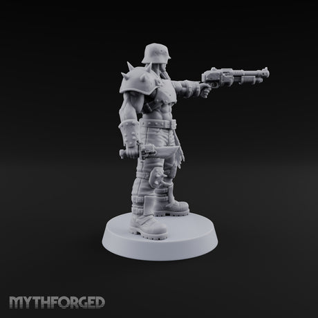 Hard to Follow Human Raider Pack Leader B — Shotgun & Cleaver