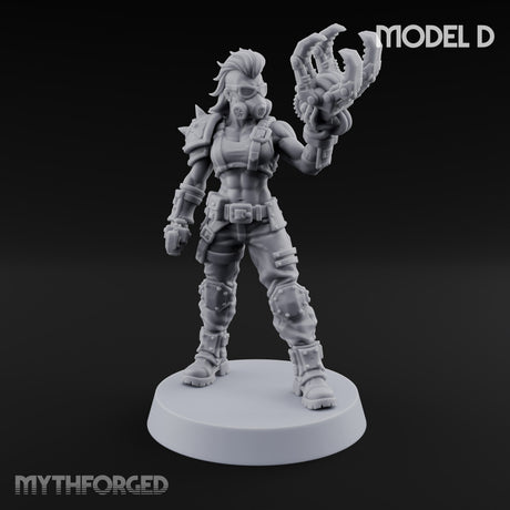Hard to Follow Human Raider Pack Leaders — D · Shotgun & Cleaver + Cleaver