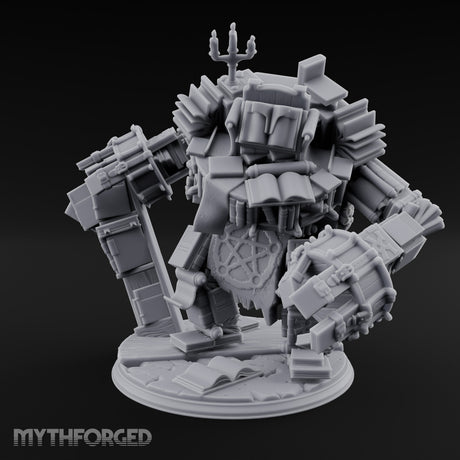 Pages Piling Up Book Golem Miniature for Dungeons and Dragons, Pathfinder or other TTRPGs