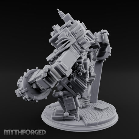 Pages Piling Up Book Golem Miniature for Dungeons and Dragons, Pathfinder or other TTRPGs