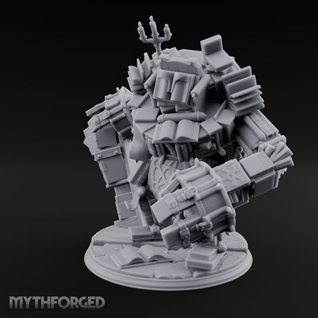 Pages Piling Up Book Golem Miniature for Dungeons and Dragons, Pathfinder or other TTRPGs