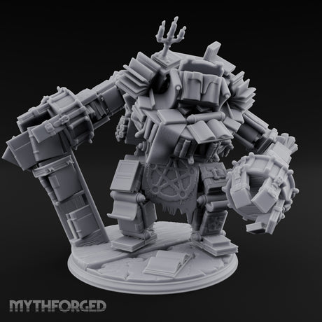 Pages Piling Up Book Golem Miniature for Dungeons and Dragons, Pathfinder or other TTRPGs