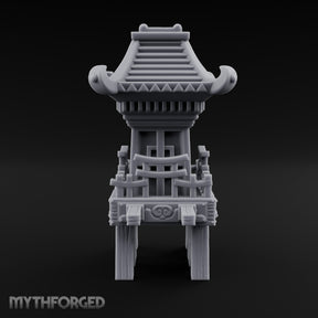 Pagoda-Roofed Lattice-Paneled Portable Shrine Palanquin