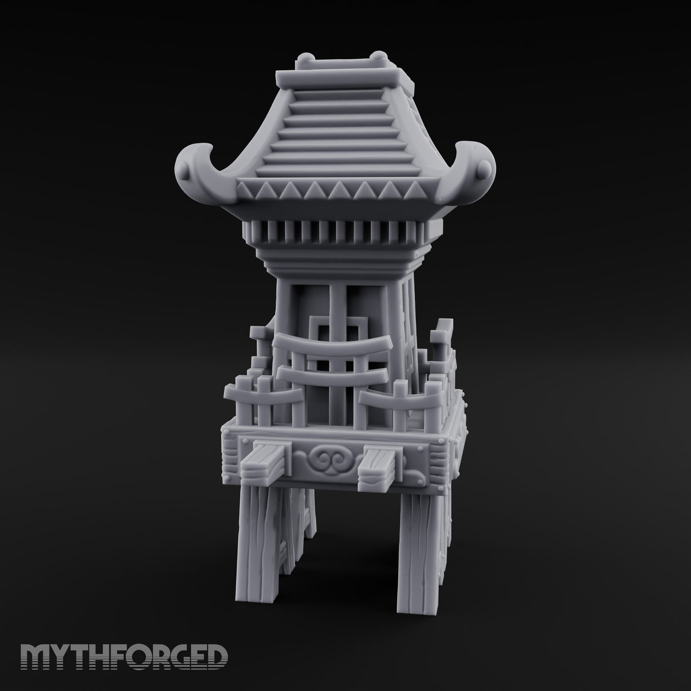 Pagoda-Roofed Lattice-Paneled Portable Shrine Palanquin gallery 9