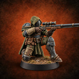 Breathes Easy, Shoots Straighter Human Respirator Rifleman B — painted concept preview (miniature supplied unpainted)