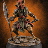 Hunting Pack Fans Out Gnoll Warrior C — painted concept preview (miniature supplied unpainted)