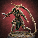 Braid Cracks Like a Whip Elf Sentinel Swordswoman A — painted concept preview (miniature supplied unpainted)