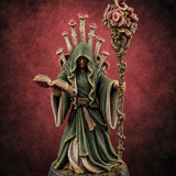 Page Turned, Petals Open Human Fungal Druid — painted concept preview (miniature supplied unpainted)