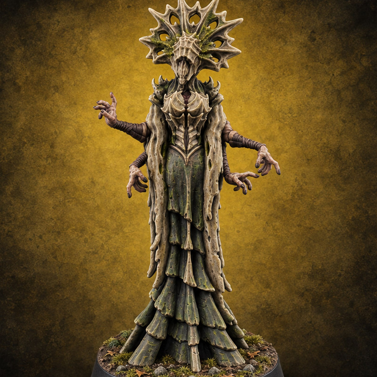 Coven Meeting Ran Long Hag Witch A — painted concept preview (miniature supplied unpainted)