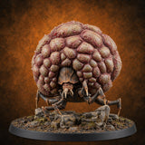 A Tick Away From Bursting Giant Tick with Bloated Lumpy Abdomen — painted concept preview (miniature supplied unpainted)