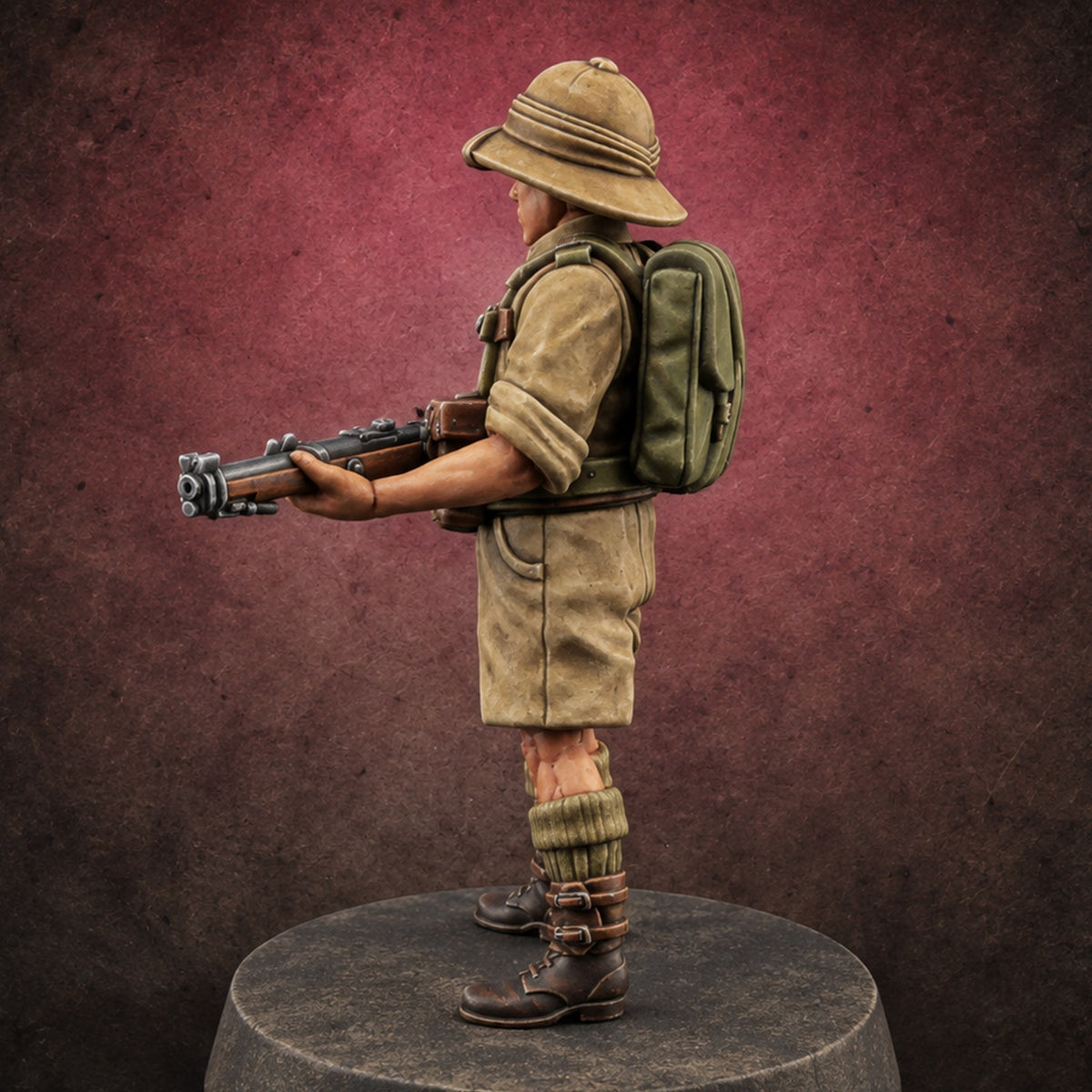 Orders Under Escort British Far East Headquarters Member C — painted concept preview (miniature supplied unpainted)