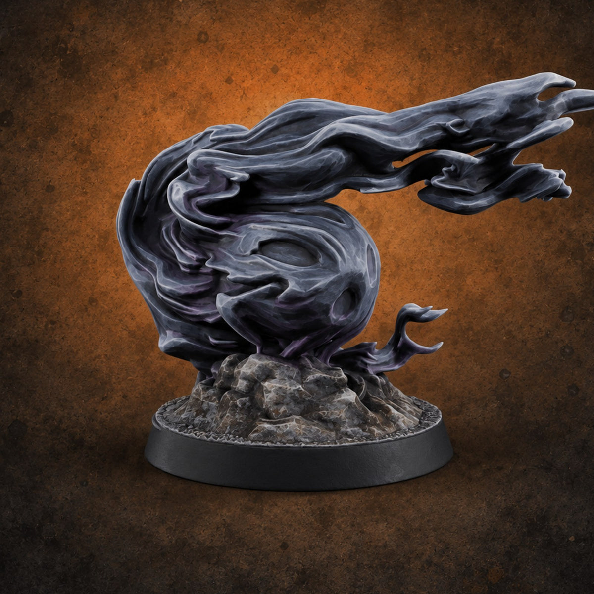 Second Thoughts Swirling Shadow A — painted concept preview (miniature supplied unpainted)