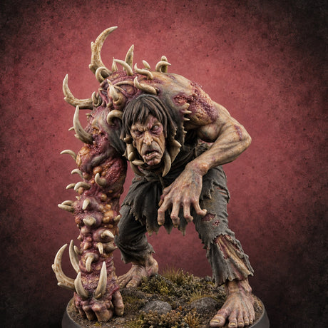 The Door Bent Inward Mutant Vault Brute — painted concept preview (miniature supplied unpainted)