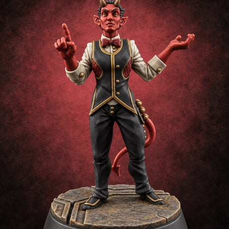 Pit Boss's Orders Casino Employee A — painted concept preview (miniature supplied unpainted)