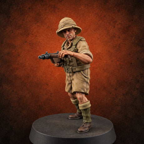 Taking Command British Human NCO B — painted concept preview (miniature supplied unpainted)