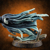 Hood Up, Arms Out Ghost Spirit E — painted concept preview (miniature supplied unpainted)