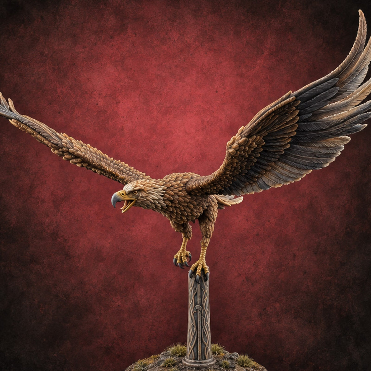 Cloudbreak Landing Giant Eagle — painted concept preview (miniature supplied unpainted)