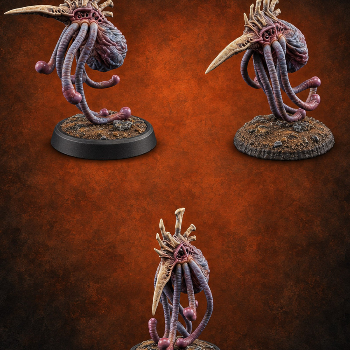 Beak First, Tendrils Trailing Grell Drones — painted concept preview (miniature supplied unpainted)