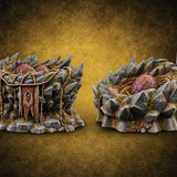 Brood Territory Dragon Nests — painted concept preview (terrain supplied unpainted)
