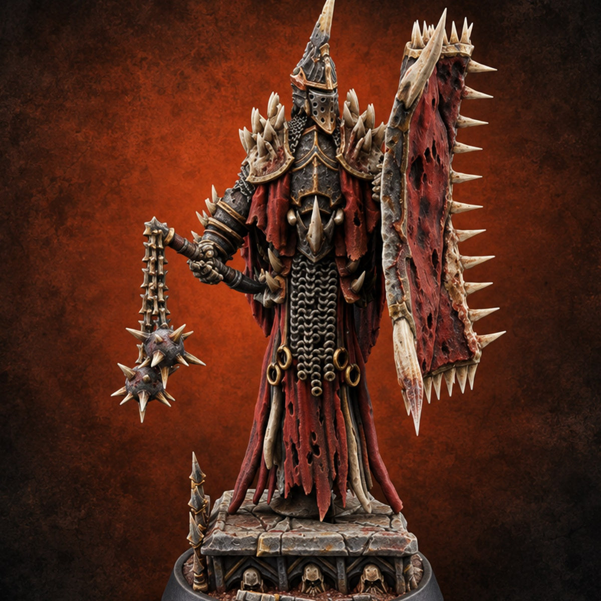 Still Righteous, Barely Alive Wraith Crusader A — painted concept preview (miniature supplied unpainted)