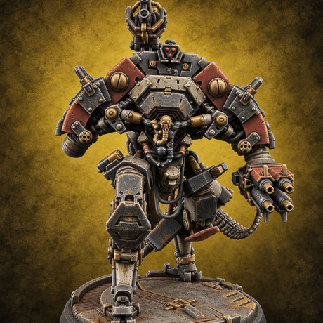 Not Here to Negotiate Warforged Heavy Gun Automaton A — painted concept preview (miniature supplied unpainted)