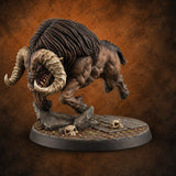 On the Rampage Gorthek Beast D — painted concept preview (miniature supplied unpainted)