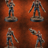Lightning Rods Human Storm Master Warriors — painted concept preview (miniature supplied unpainted)
